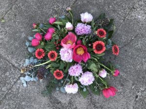 Pioner till begravning begravningsblomma